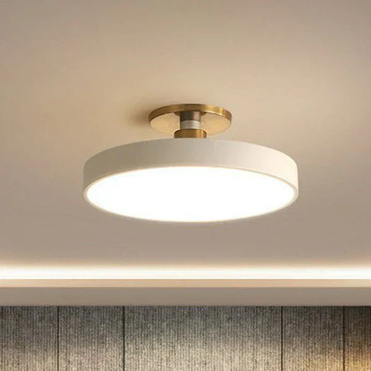 Scandinavian Halo LED Ceiling Light – Minimalist Ring Design with Soft Ambient Glow