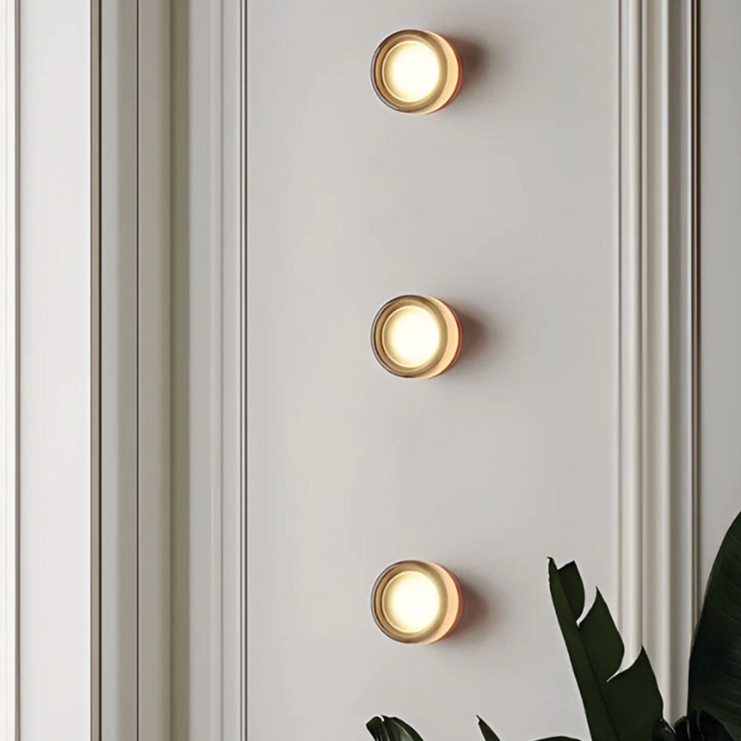 Minimalist Round LED Wall Lights – Modern Circular Sconces with Soft Glow
