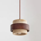 Perra Travertine Pendant Light