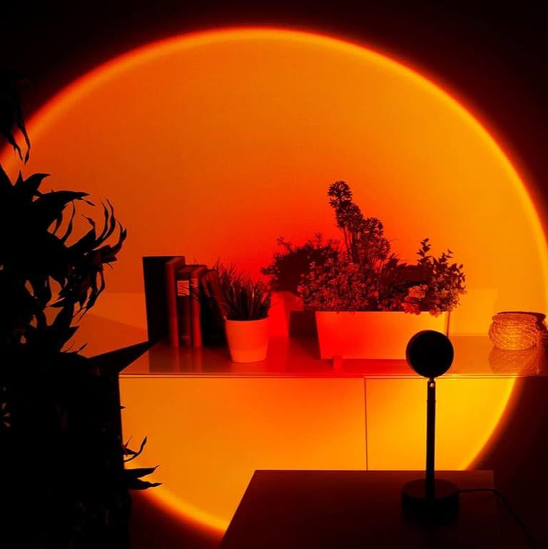 AuroraGlow Sunset Projector Lamp