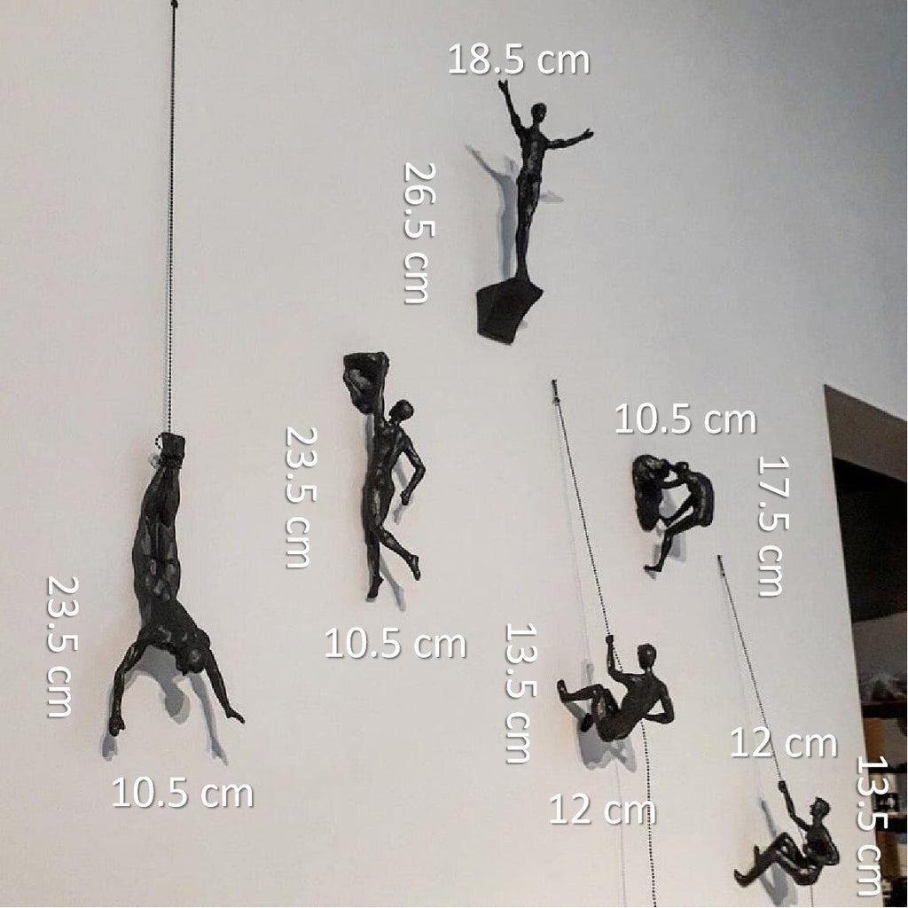 Climbing Figure Wall Sculpture