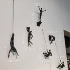 Climbing Figure Wall Sculpture