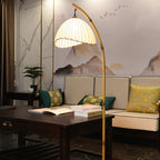 Retro Zen Bamboo Floor Lamp