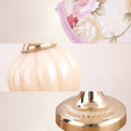 Nordic Floral Glass Table Lamp