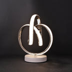 TwistedGlow LED Table Lamp – Contemporary Sculptural Design with Elegant Lighting