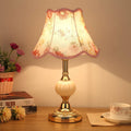 Nordic Floral Glass Table Lamp