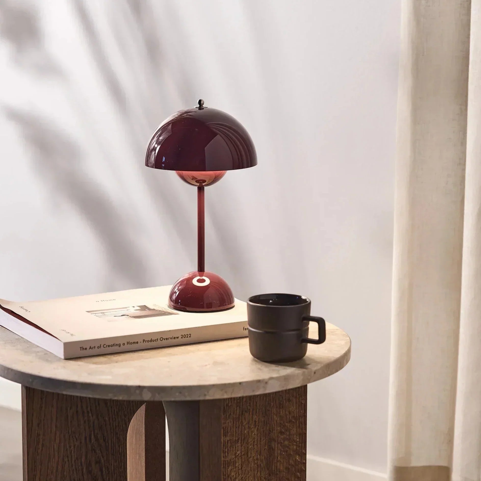 Vintage Rechargeable Table Lamp – Cordless Retro Design with Warm Ambient Light