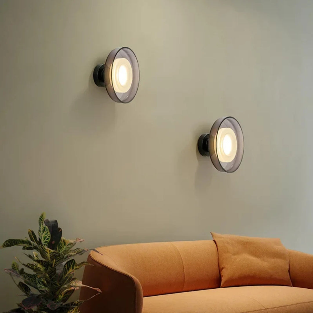 Dual Halo Orb LED Ceiling Light – Modern Ring Design with Central Globe Illumination