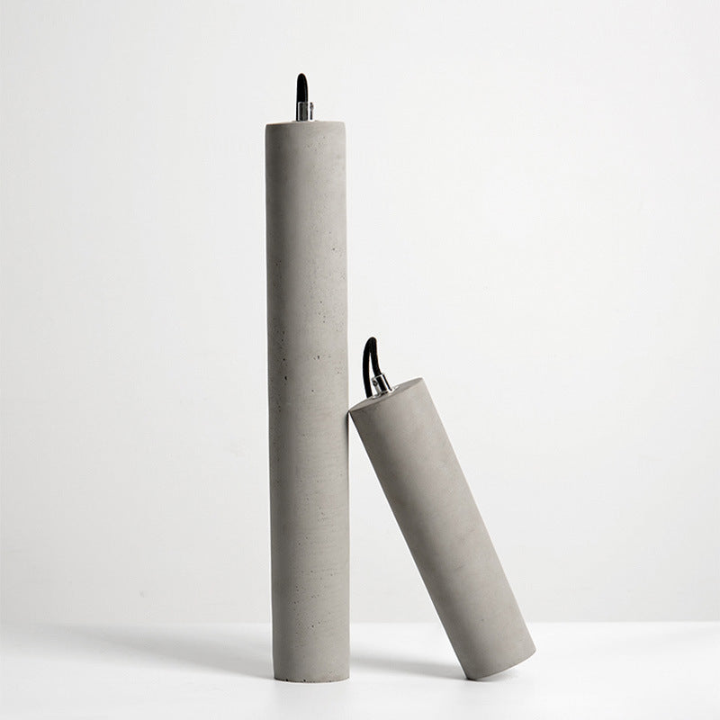 Cylindrical Cement Pendant Light