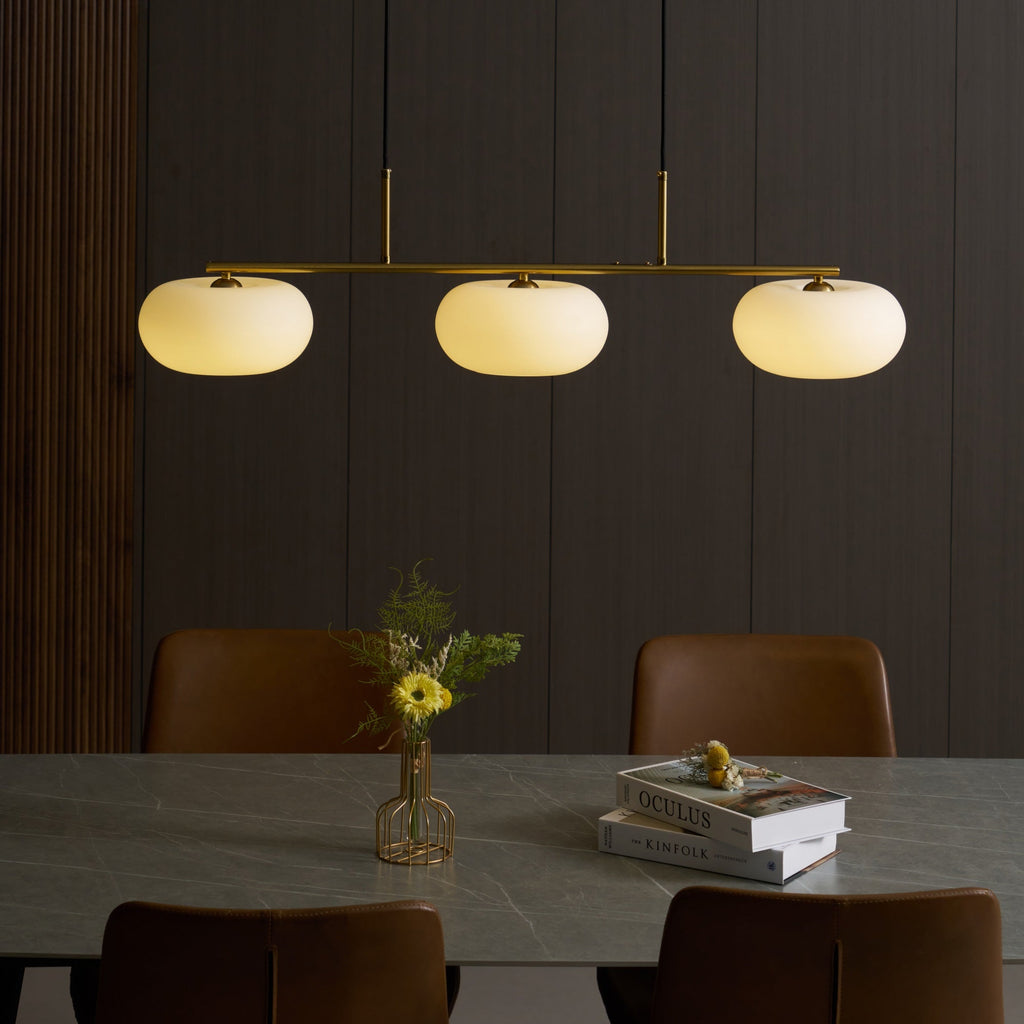 Sculptural Triple Pendant Light