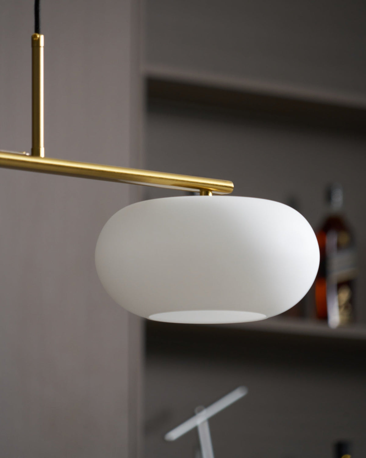 Sculptural Triple Pendant Light
