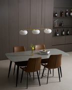 Sculptural Triple Pendant Light