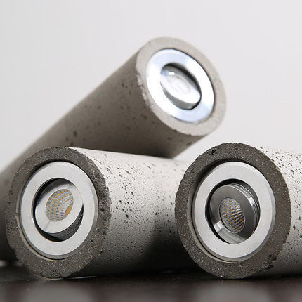 Cylindrical Cement Pendant Light