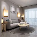 Wood & Glass Column Wall Sconce