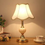 Nordic Floral Glass Table Lamp