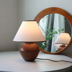 Japanese Wabi-Sabi Wood Table Lamp