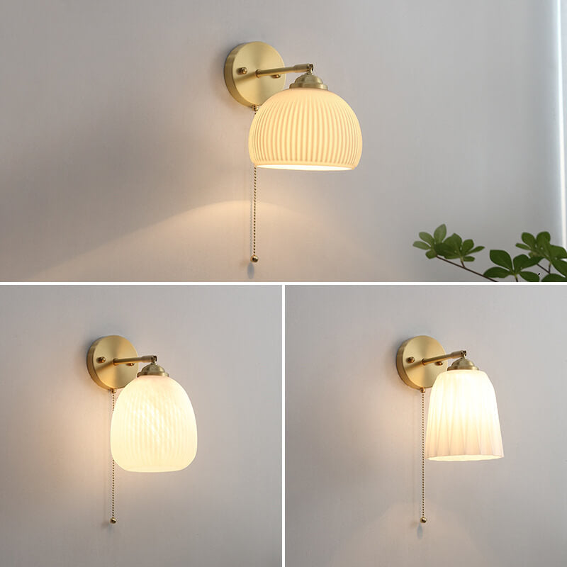 Nordic Striped Glass Wall Sconce