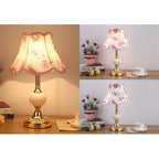 Nordic Floral Glass Table Lamp
