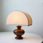 Japanese Wabi-Sabi Wood Table Lamp