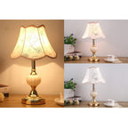 Nordic Floral Glass Table Lamp