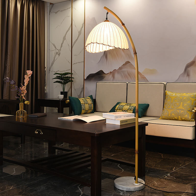 Retro Zen Bamboo Floor Lamp