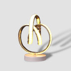 TwistedGlow LED Table Lamp – Contemporary Sculptural Design with Elegant Lighting