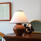Japanese Wabi-Sabi Wood Table Lamp