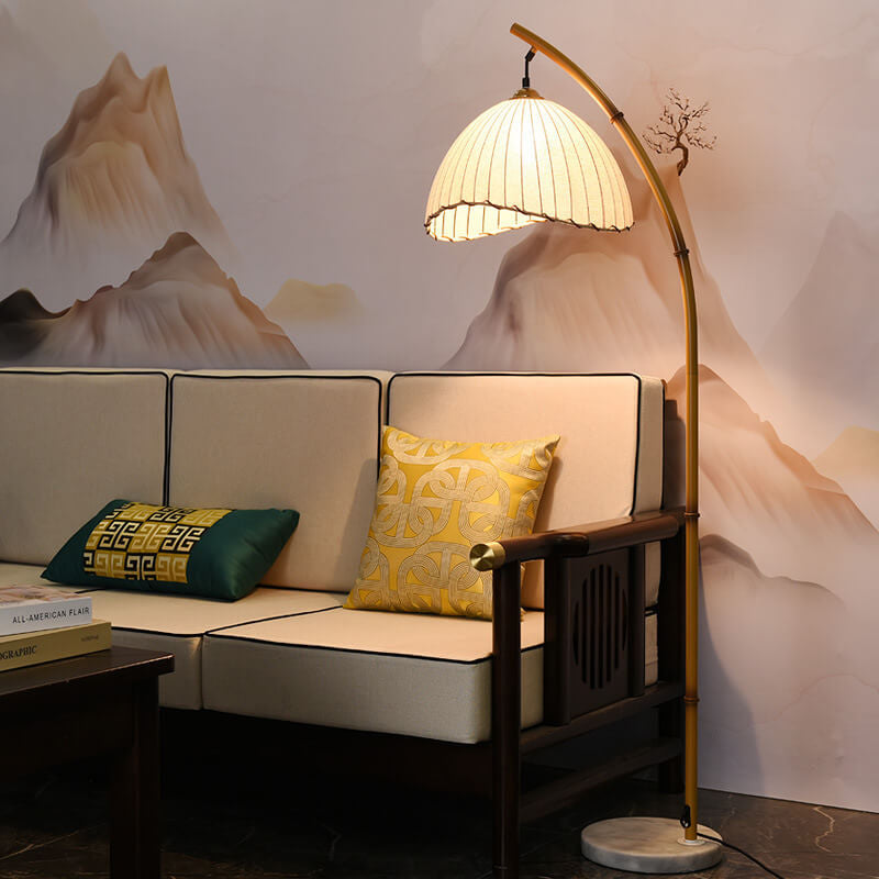 Retro Zen Bamboo Floor Lamp