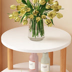 Three-Tier Solid Wood End Table