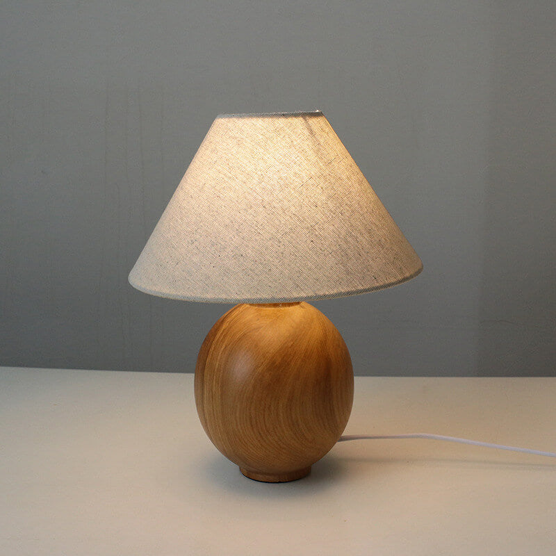Japanese Wabi-Sabi Wood Table Lamp