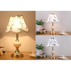 Nordic Floral Glass Table Lamp