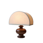 Japanese Wabi-Sabi Wood Table Lamp