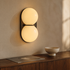 Mirea Double Globe Glass Wall Sconce