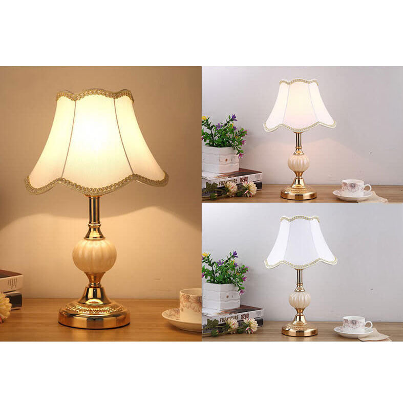 Nordic Floral Glass Table Lamp