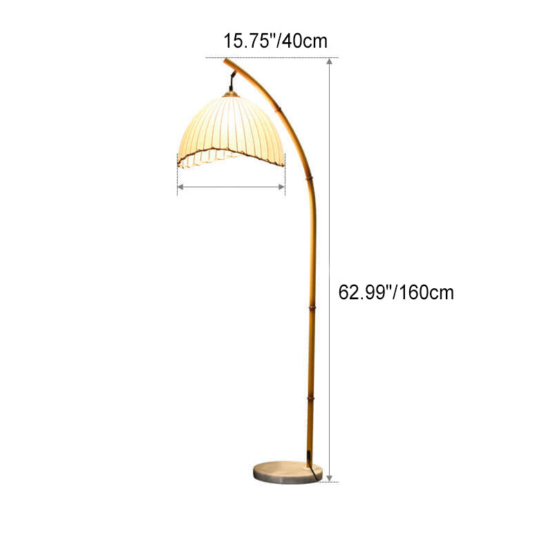 Retro Zen Bamboo Floor Lamp