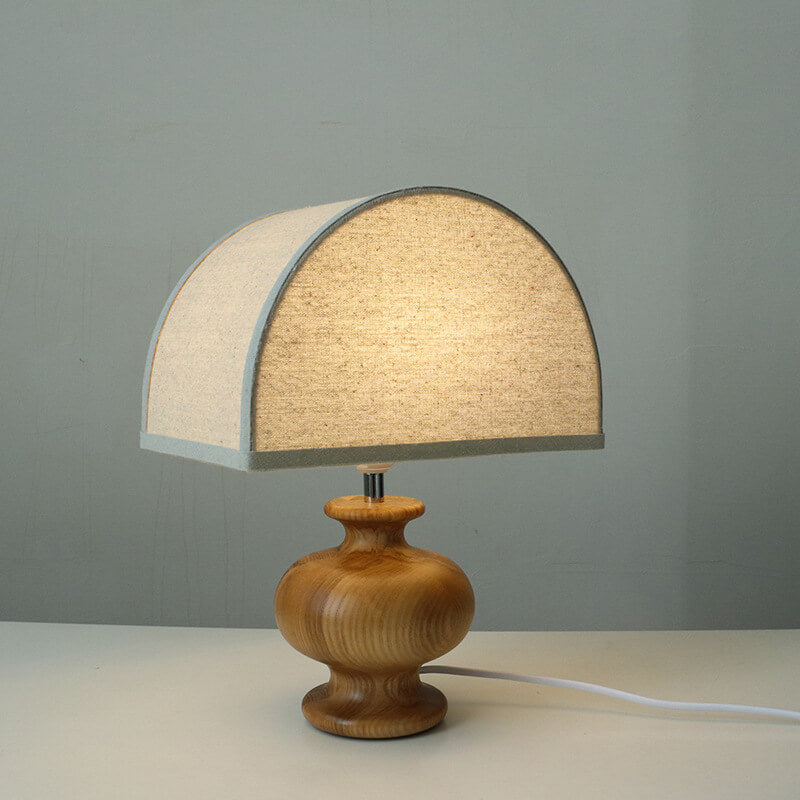 Japanese Wabi-Sabi Wood Table Lamp