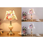 Nordic Floral Glass Table Lamp