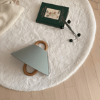 Wood Pleated Semi-Circle Wall Sconce