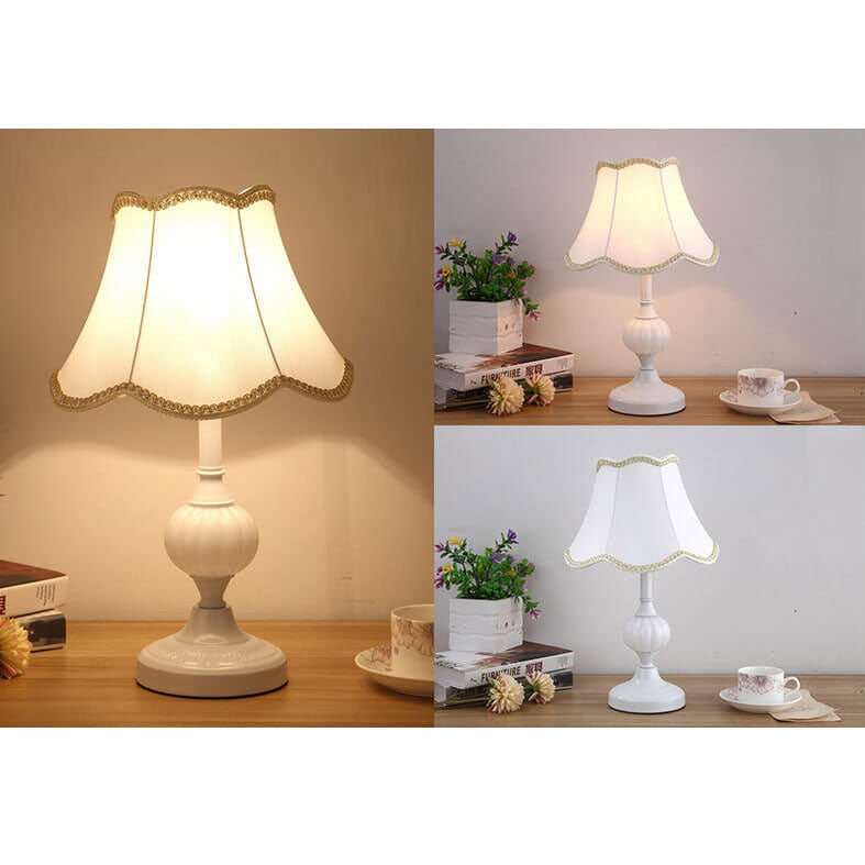 Nordic Floral Glass Table Lamp