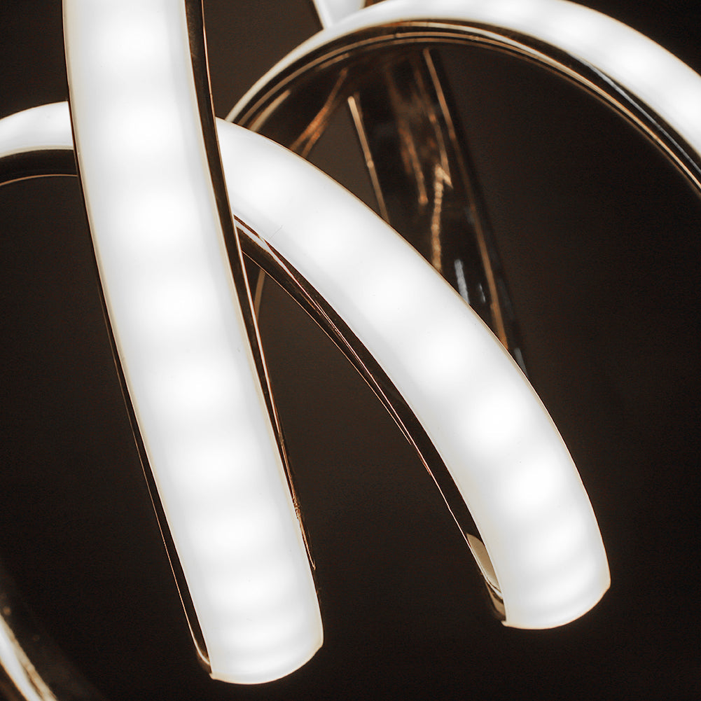 TwistedGlow LED Table Lamp – Contemporary Sculptural Design with Elegant Lighting