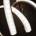 TwistedGlow LED Table Lamp – Contemporary Sculptural Design with Elegant Lighting