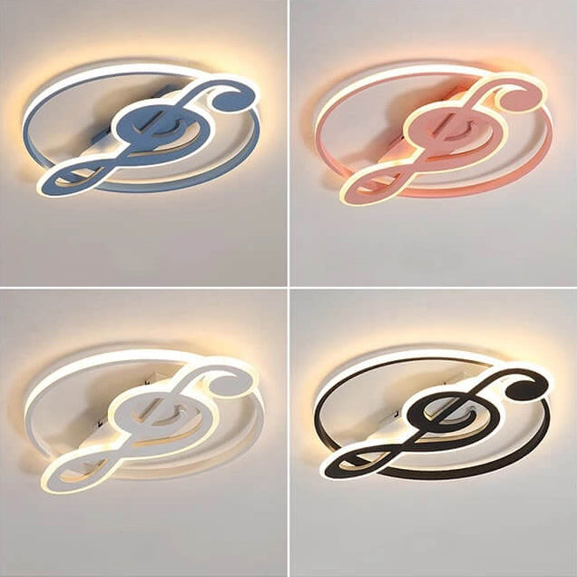 Music Notes LED Ceiling Light