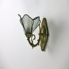 Tiffany Petal Stained Glass Wall Sconce