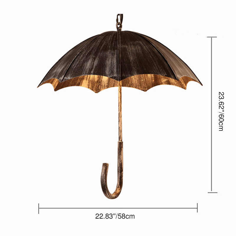 Industrial Umbrella 5-Light Chandelier