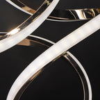 TwistedGlow LED Table Lamp – Contemporary Sculptural Design with Elegant Lighting