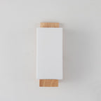 Wood & Glass Column Wall Sconce