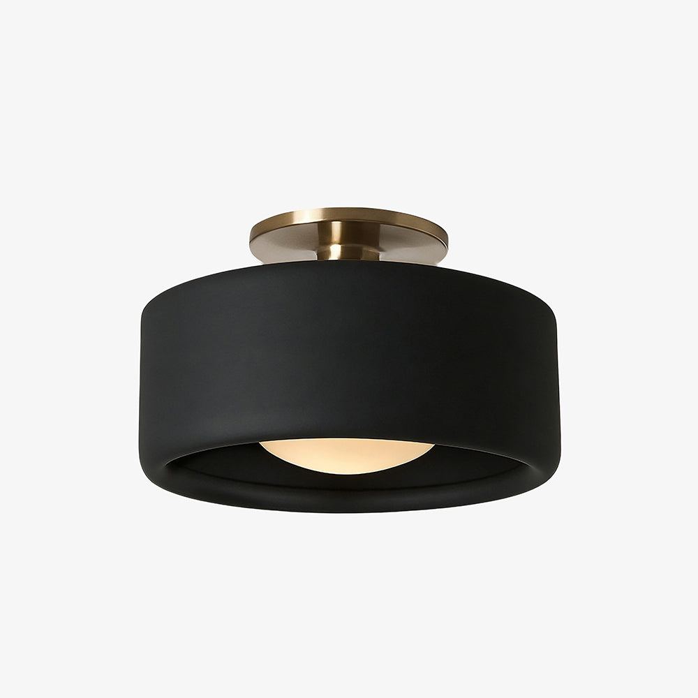 Modern Porcelain Semi-Flush Ceiling Light