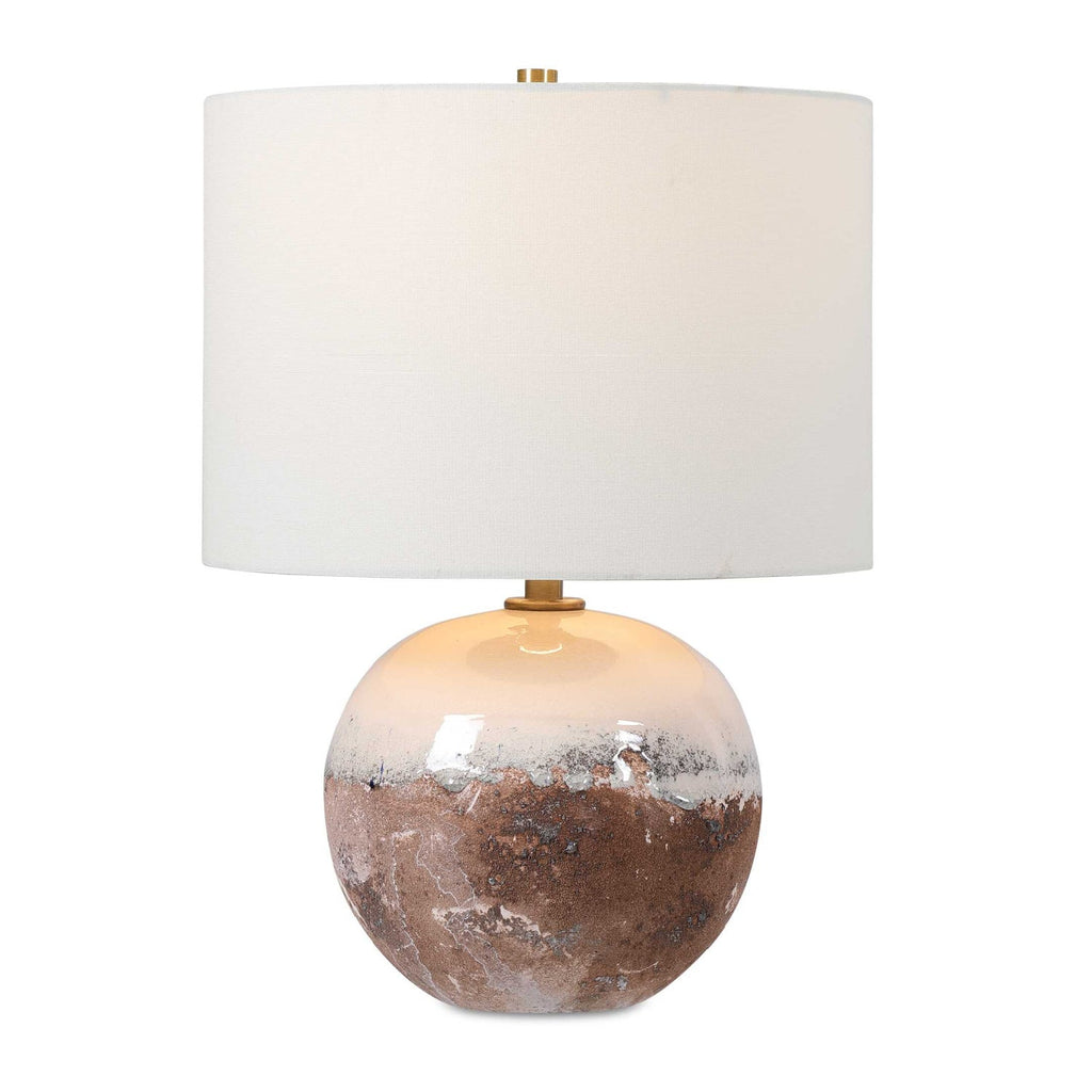 Earth-Toned Ceramic Accent Lamp