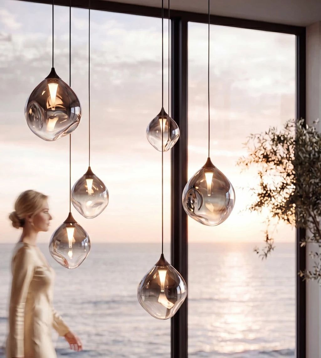 Somos Adjustable LED Pendant Light – Modern Metal Design with Height Adjustment