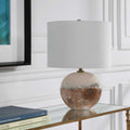 Earth-Toned Ceramic Accent Lamp